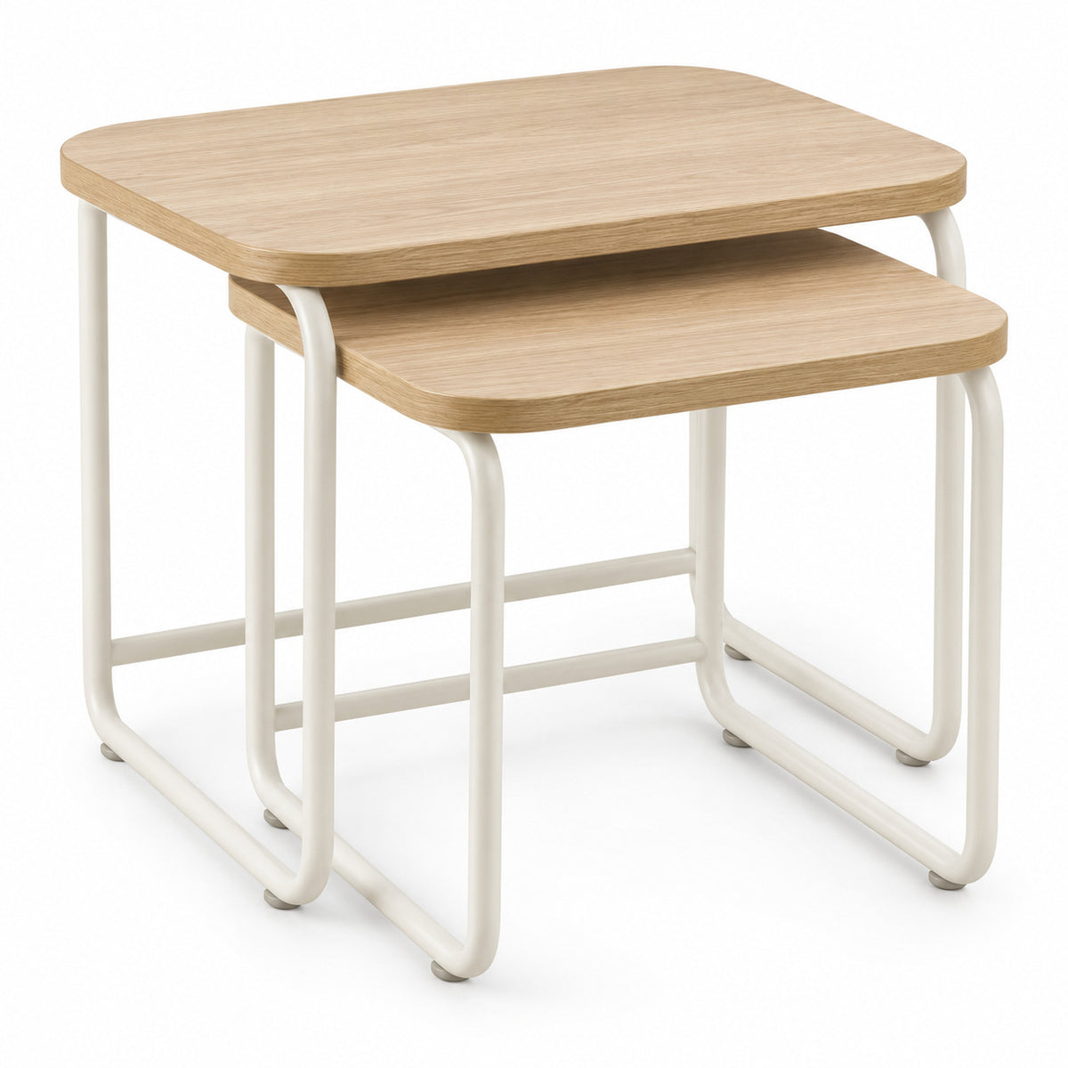 Rounded Nesting Side Table Set