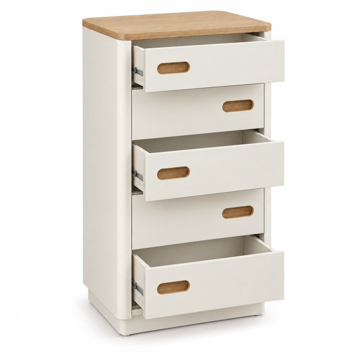 Slim Five-Drawer Storage Tower