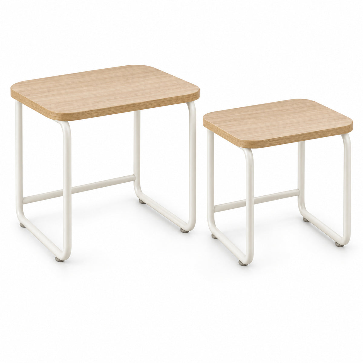 Rounded Nesting Side Table Set