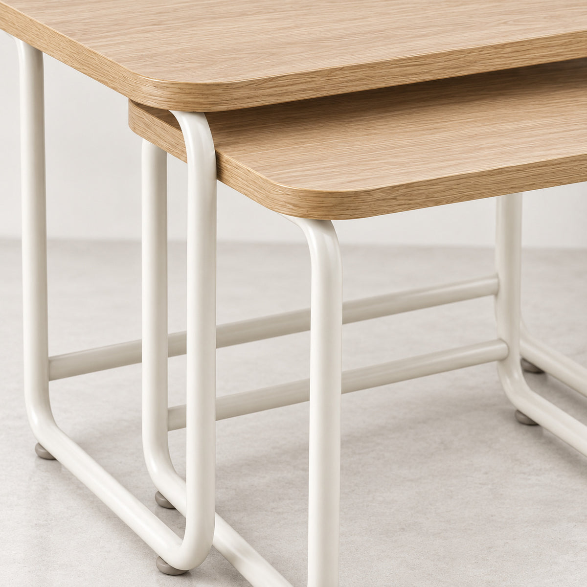 Rounded Nesting Side Table Set
